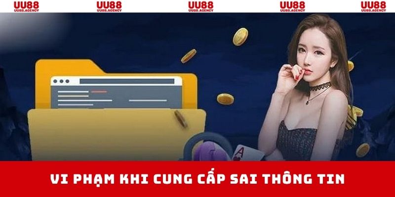 Cung cấp dữ liệu thiếu chính xác là vi phạm thường gặp